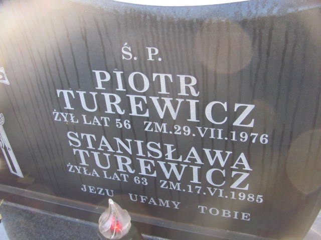 Stanisława Turewicz 1921 Kazimierza Wielka - Grobonet - Wyszukiwarka osób pochowanych