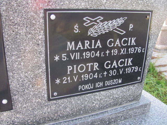 Piotr Gącik 1904 Kazimierza Wielka - Grobonet - Wyszukiwarka osób pochowanych
