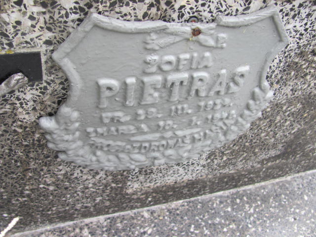 Zofia Pietras 1921 Kazimierza Wielka - Grobonet - Wyszukiwarka osób pochowanych