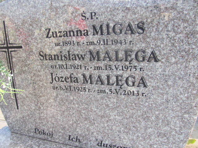 Stanisław Malęga 1921 Kazimierza Wielka - Grobonet - Wyszukiwarka osób pochowanych