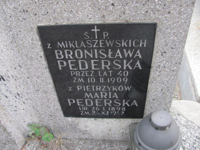 Maria Pęderska 1898 Kazimierza Wielka - Grobonet - Wyszukiwarka osób pochowanych