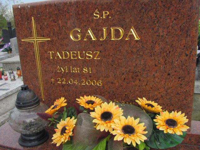 Tadeusz Gajda 1925 Kazimierza Wielka - Grobonet - Wyszukiwarka osób pochowanych