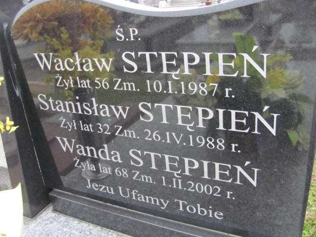 Wacław Stępień Kazimierza Wielka - Grobonet - Wyszukiwarka osób pochowanych